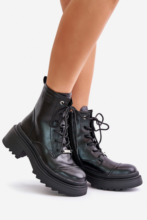 säärsaapad Naiste poolsaapad voodriga naturaalsest nahast Goe OO2N4115-W2 Must  säärsaapad Naiste poolsaapad voodriga naturaalsest nahast Goe OO2N4115-W2 Must