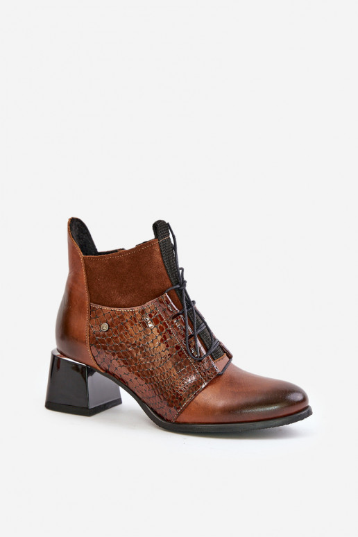 Zazoo 60503 naiste saapad kõrge jämeda kontsaga voodriga pruunid värvi Zazoo 60503 naiste saapad kõrge jämeda kontsaga voodriga pruunid värvi