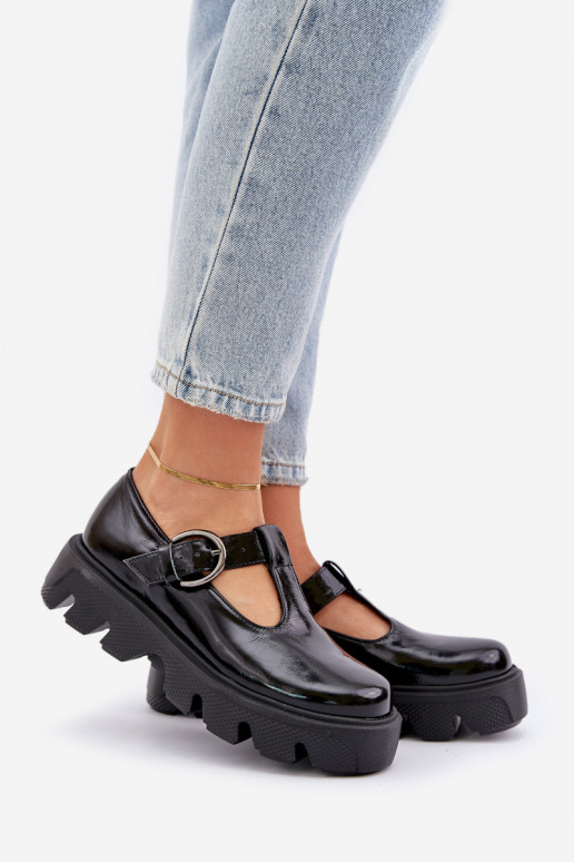 Laque   jalatsid neetide ja pandlaga Zazoo 20183 Must