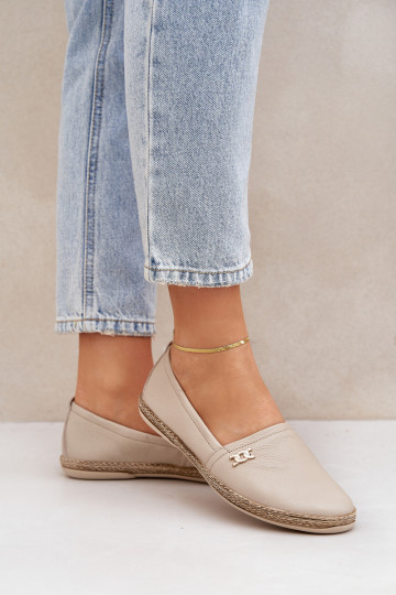 Elegantsed Espadrillid  Zazoo 10177 beeži värvi