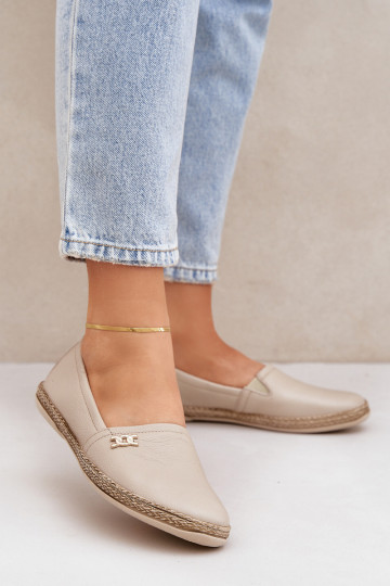 Elegantsed Espadrillid  Zazoo 10177 beeži värvi 2