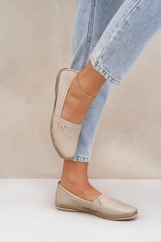 Elegantsed Espadrillid  Zazoo 10177 beeži värvi