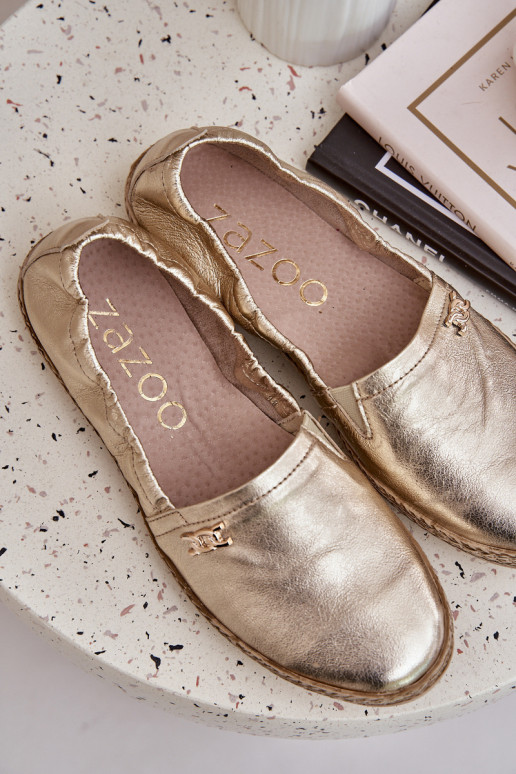 Elegantsed Espadrillid  Zazoo 10177 Kuldset värvi