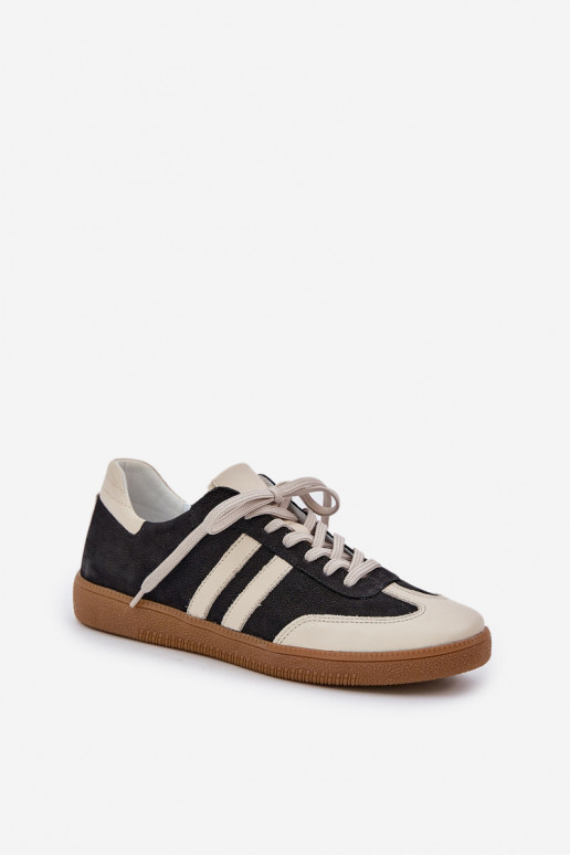 Zazoo N1068 nahast madalad spordimudeli naiste kingad must