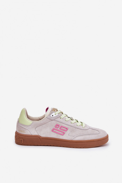 Zamšist naisten spordikingad "Sneakers" D.Franklin DFSH387005 heledalt valge