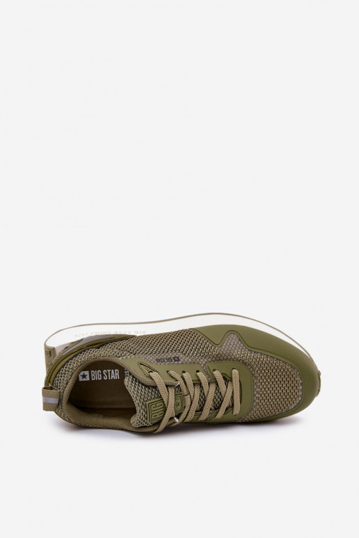Meeste sportlikud jalanõud platvormiga Big Star RR174360 Hi-Poly System khaki värvi