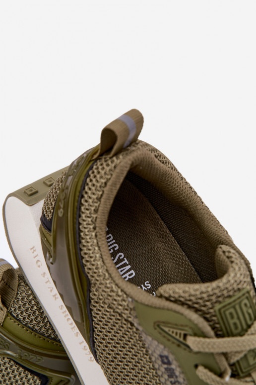 Meeste sportlikud jalanõud platvormiga Big Star RR174360 Hi-Poly System khaki värvi