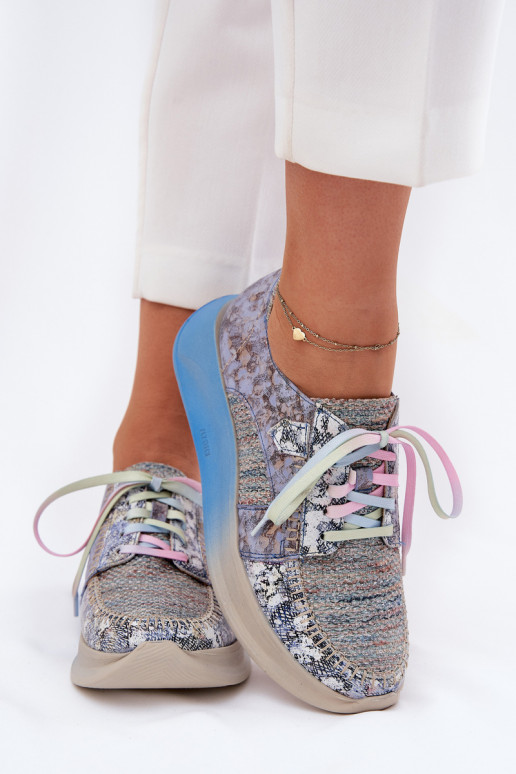   jalatsid  tüüpi jalanõud  platvormiga  06776A-06 Sinist värvi