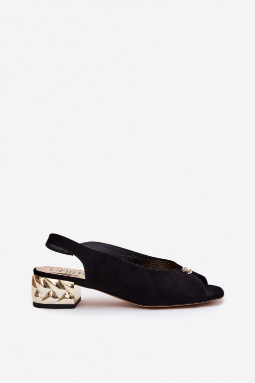 seemisnakhsed Elegantsed Naistesandaalid CheBello 4724 Must seemisnakhsed Elegantsed Naistesandaalid CheBello 4724 Must
