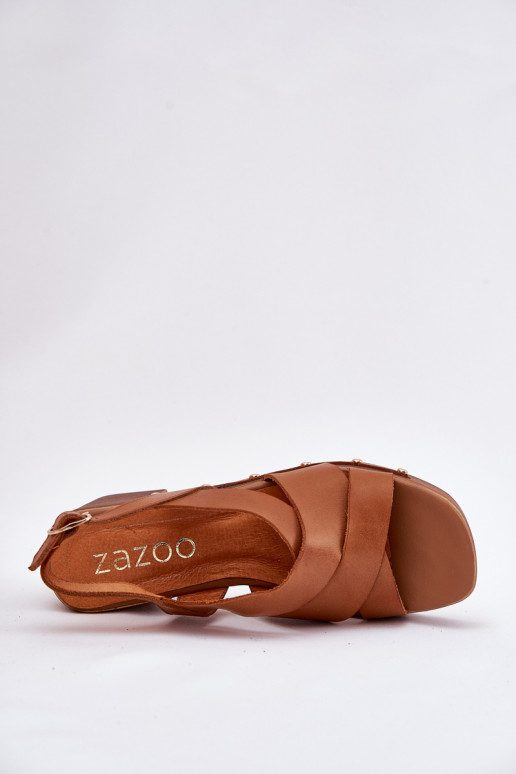 Naistesandaalid  Zazoo 1081 pruunid värvi Naistesandaalid  Zazoo 1081 pruunid värvi