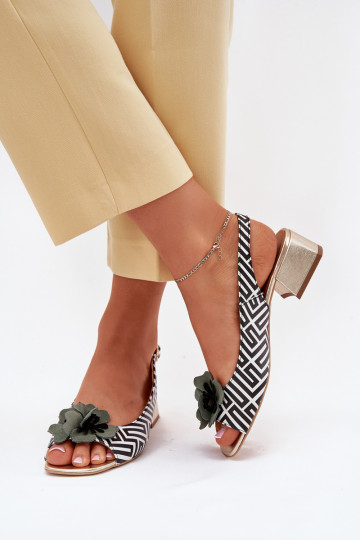 Naistesandaalid      Laura Messi 2973 Valget-Must 2