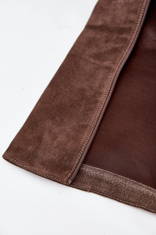 seemisnakhsed pika säärega saapad kõrge jämeda kontsaga  pruunid värvi Lissara seemisnakhsed pika säärega saapad kõrge jämeda kontsaga  pruunid värvi Lissara