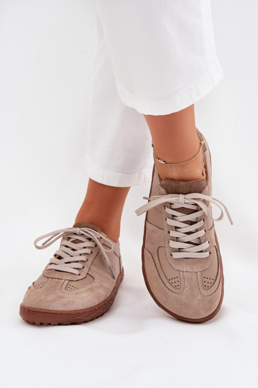 Naistesaapad Barefoot Zazoo N1277S2 beeži värvi   Naistesaapad Barefoot Zazoo N1277S2 beeži värvi