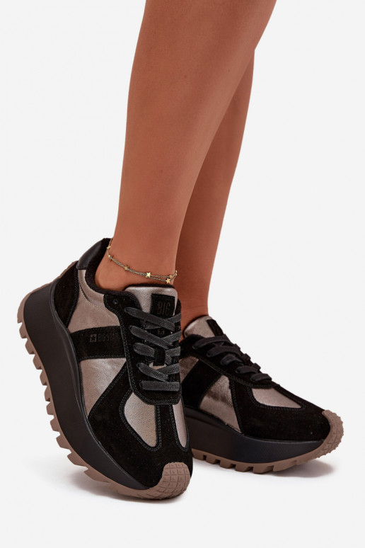 seemisnakhsed  tüüpi jalanõud  voodriga platvormiga Big Star OO274A217 HI-POLY SYSTEM Must seemisnakhsed  tüüpi jalanõud  voodriga platvormiga Big Star OO274A217 HI-POLY SYSTEM Must