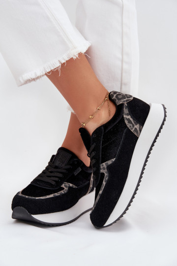 seemisnakhsed  tüüpi jalanõud  Big Star OO274A312 HI-POLY SYSTEM Must leopardimustriga 2