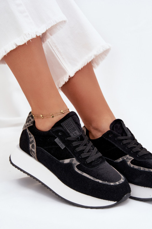 seemisnakhsed  tüüpi jalanõud  Big Star OO274A312 HI-POLY SYSTEM Must leopardimustriga seemisnakhsed  tüüpi jalanõud  Big Star OO274A312 HI-POLY SYSTEM Must leopardimustriga