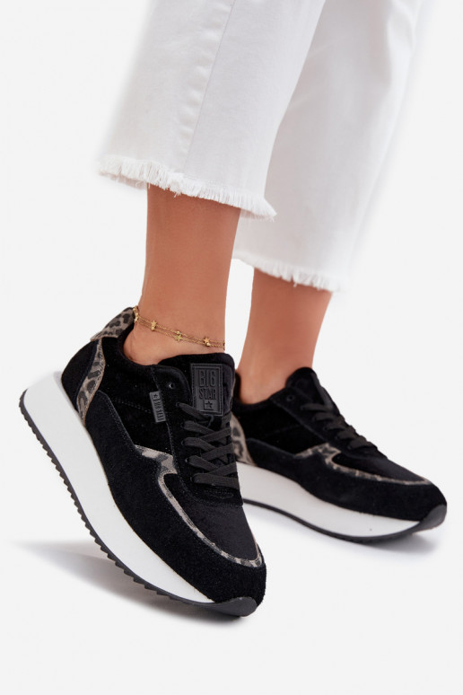 seemisnakhsed  tüüpi jalanõud  Big Star OO274A312 HI-POLY SYSTEM Must leopardimustriga seemisnakhsed  tüüpi jalanõud  Big Star OO274A312 HI-POLY SYSTEM Must leopardimustriga