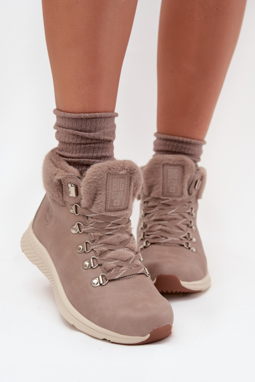 jalanõud  karusnahaga Big Star MM274487 Halli värvi jalanõud  karusnahaga Big Star MM274487 Halli värvi