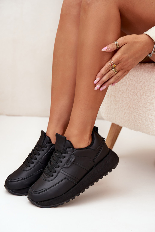 tüüpi jalanõud  platvormiga Big Star OO274573 Hi-Poly System Must    tüüpi jalanõud  platvormiga Big Star OO274573 Hi-Poly System Must