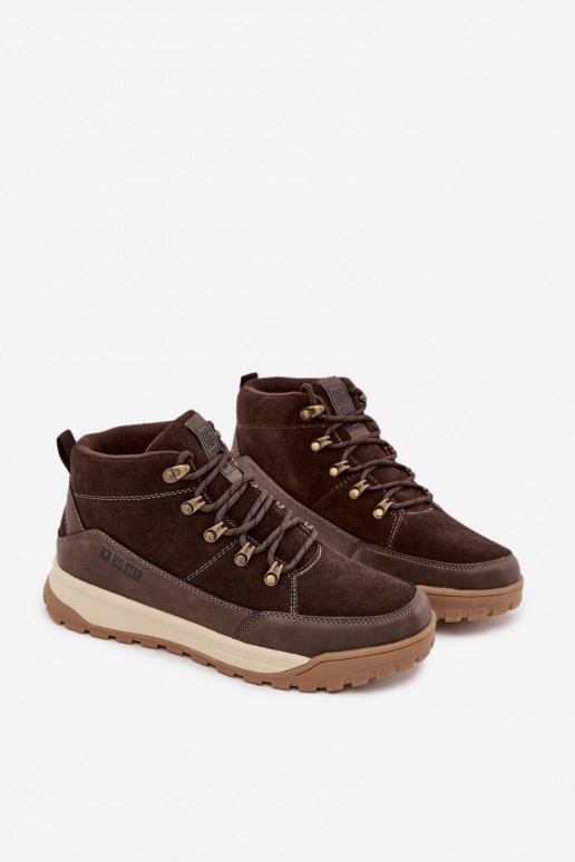 seemisnakhsed matkasaapad  Big Star SS174263 pruunid värvi seemisnakhsed matkasaapad  Big Star SS174263 pruunid värvi