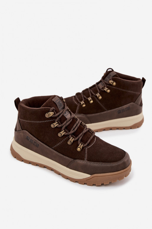 seemisnakhsed matkasaapad  Big Star SS174263 pruunid värvi seemisnakhsed matkasaapad  Big Star SS174263 pruunid värvi