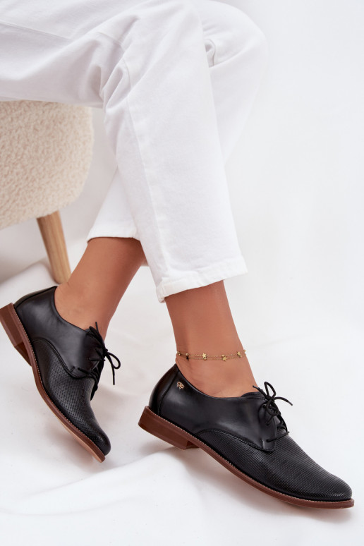   jalatsid  Elegantsed nööritavad Zazoo 4238 Must