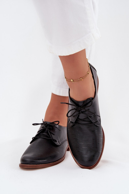   jalatsid  Elegantsed nööritavad Zazoo 4238 Must