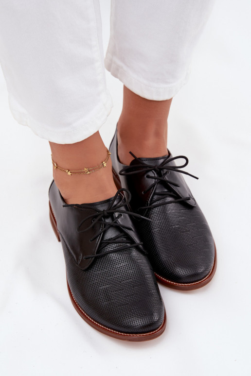   jalatsid  Elegantsed nööritavad Zazoo 4238 Must