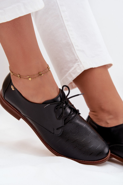   jalatsid  Elegantsed nööritavad Zazoo 4238 Must