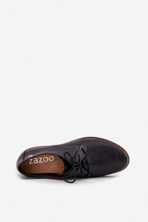   jalatsid  Elegantsed nööritavad Zazoo 4238 Must