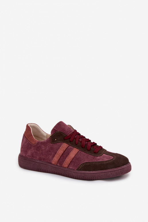Sametised naiste madalad tossud Zazoo N1068 burgundia