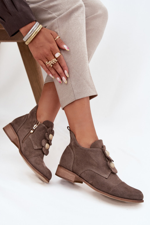 seemisnakhsed jalatsid   kami Zazoo 3080 beeži värvi