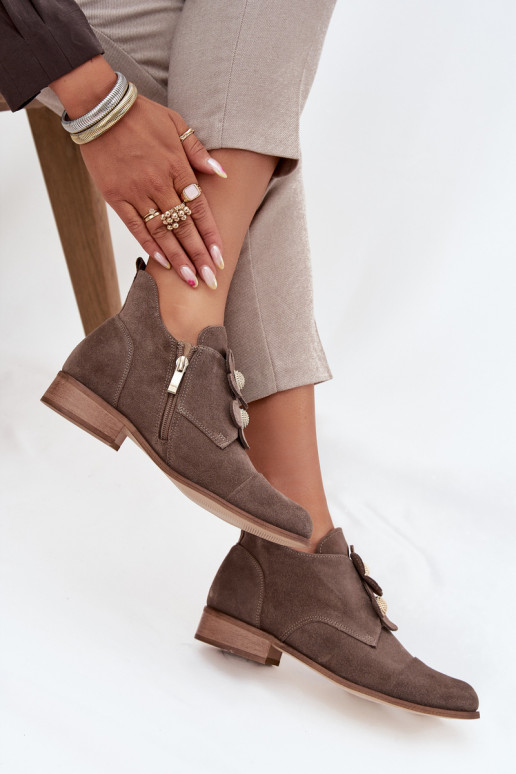 seemisnakhsed jalatsid   kami Zazoo 3080 beeži värvi