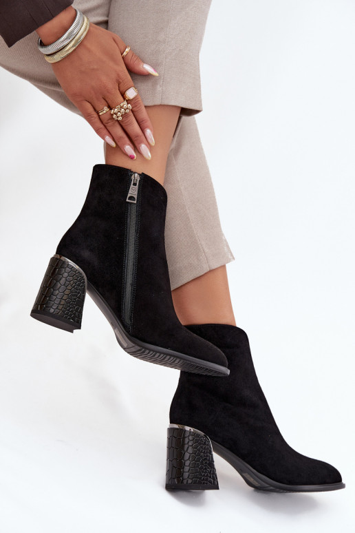 seemisnakhsed Naiste poolsaapad Koos reljeefiga voodriga Vinceza 66801 Must