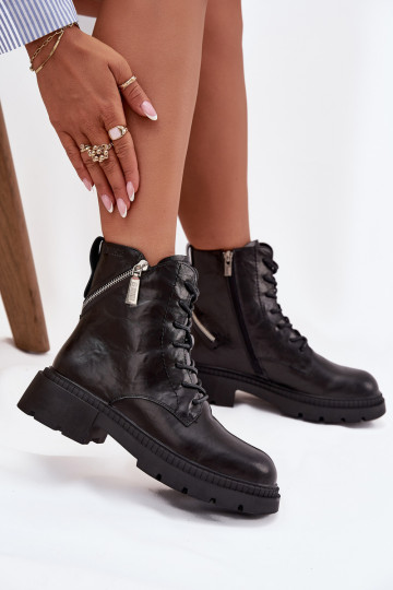 naiste saapad säärsaapad  voodriga Big Star SS274452 Must