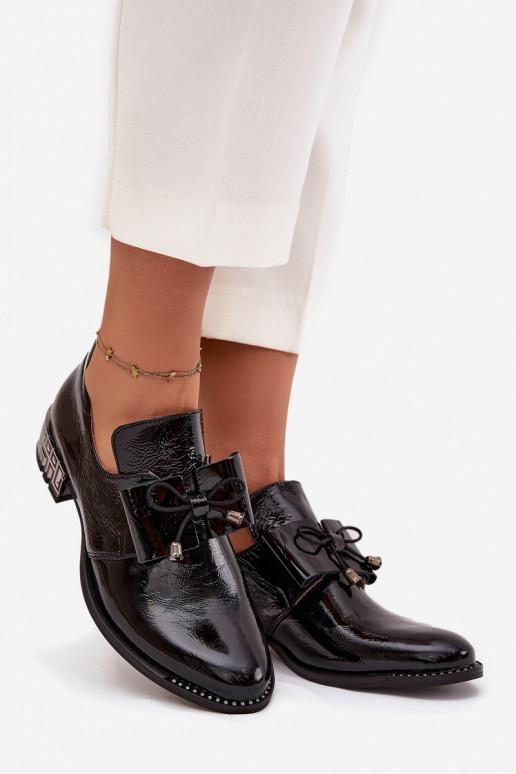 Laque jalatsid   lipsukesega Zazoo 1399 Must