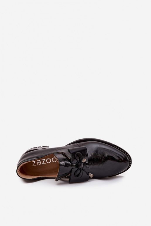 Laque jalatsid   lipsukesega Zazoo 1399 Must