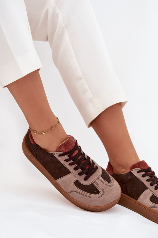   seemisnakhsed  tüüpi jalanõud Barefoot  Zazoo N1277 pruunid värvi