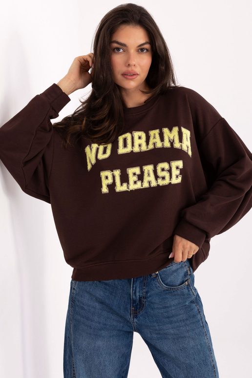 Pusažiemine džemper - tumepruun