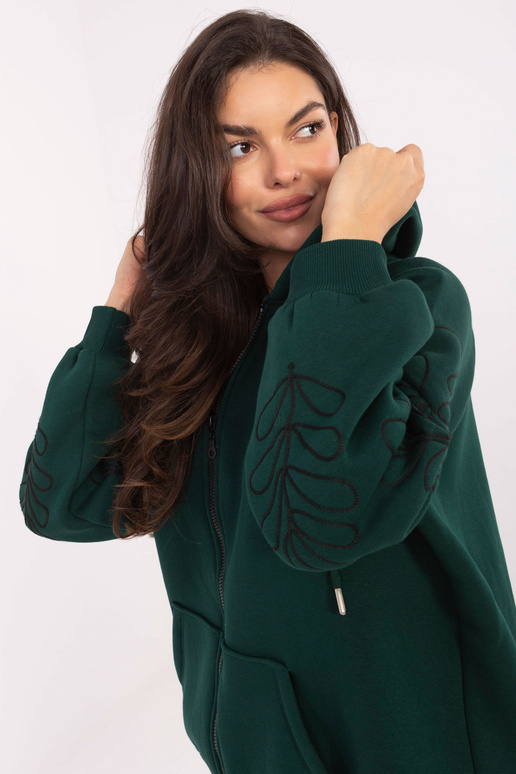 Tume roheline kampsun