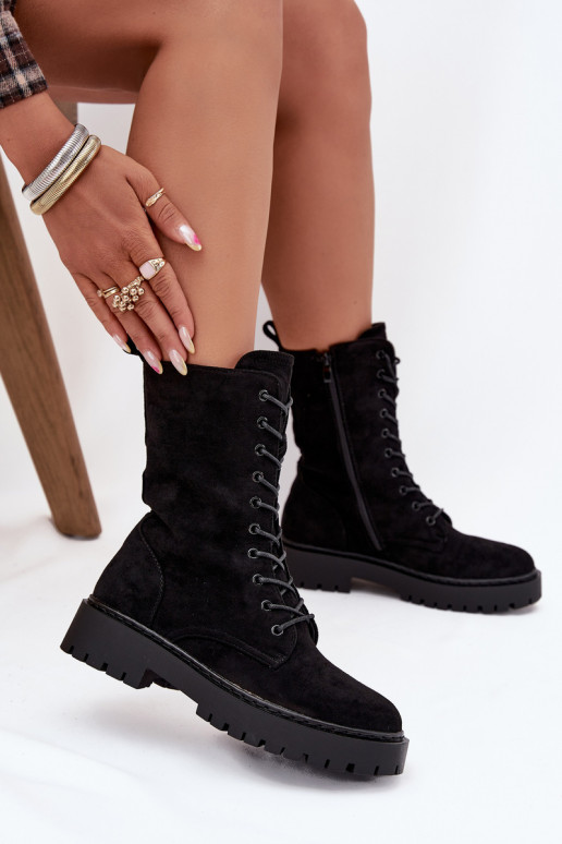 Naisteline sooja voodriga töökäng, must, Tai turirvielle