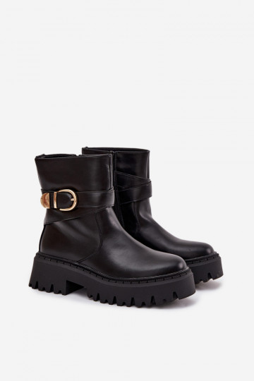 voodriga Naiste poolsaapad  Must Elanore