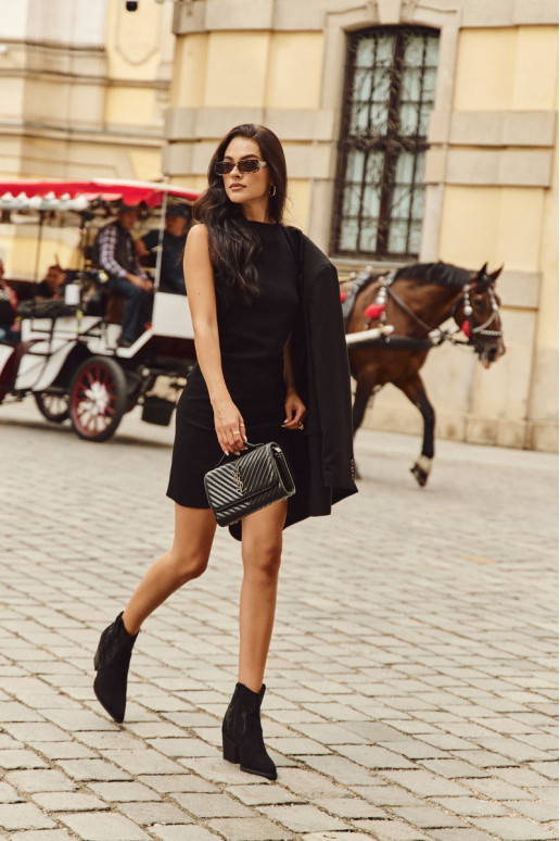 kauboistiilis saapad  voodriga  kõrge jämeda kontsaga Must Arabella kauboistiilis saapad  voodriga  kõrge jämeda kontsaga Must Arabella