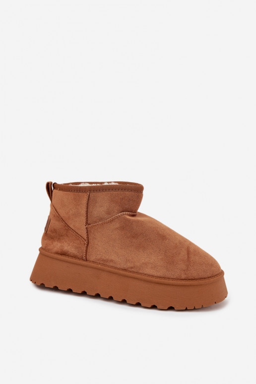 nööpidega lumesaapad  platvormiga pruunid värvi Celyra