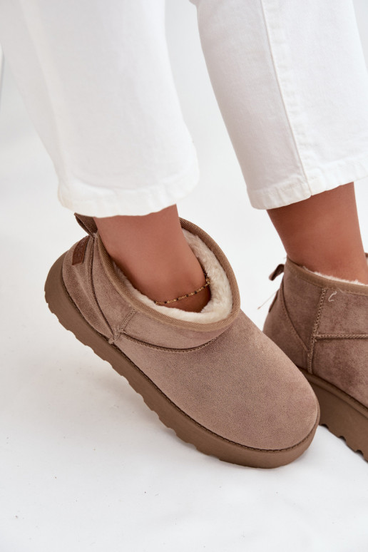 nööpidega lumesaapad  platvormiga beeži värvi Celyra