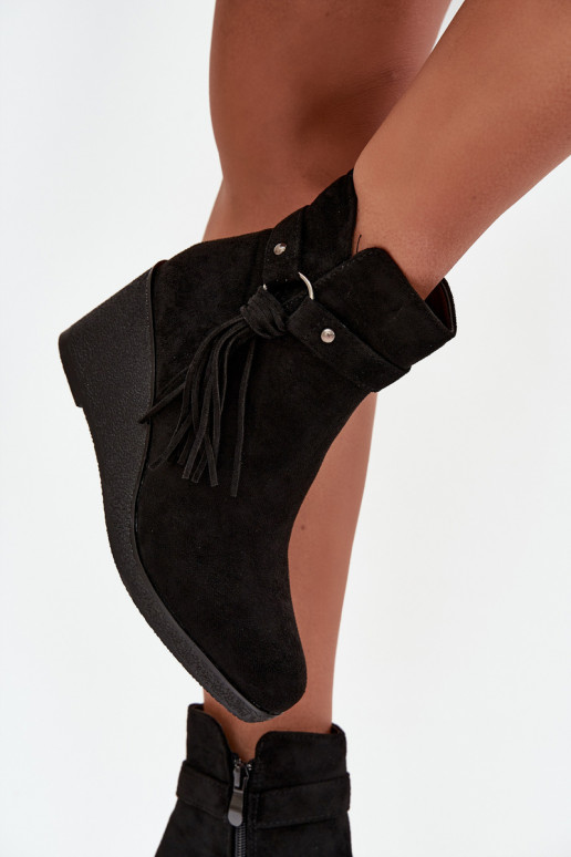 voodriga Naiste poolsaapad  narmastega Must Olivarae voodriga Naiste poolsaapad  narmastega Must Olivarae