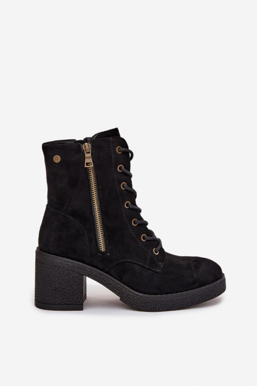 voodriga Naiste poolsaapad  ja tõmblukugaami Must Paressa voodriga Naiste poolsaapad  ja tõmblukugaami Must Paressa