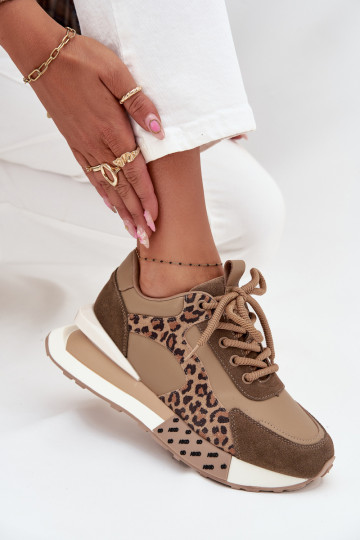 tüüpi jalanõud  platvormiga leopardimustriga Artiker 55C0089 pruunid värvi