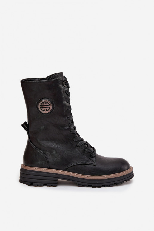 saapad   Detalem voodriga Must Dorialine