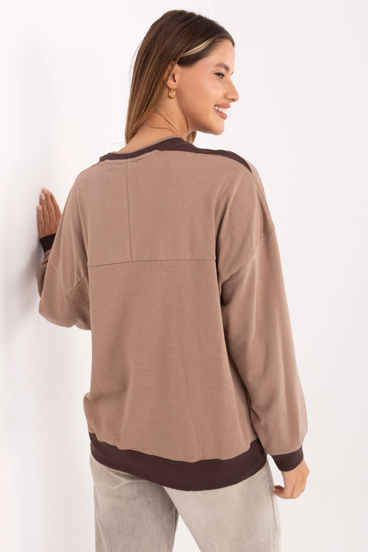 Bluzka-RV-BZ-A878.51-ciemny bezowy